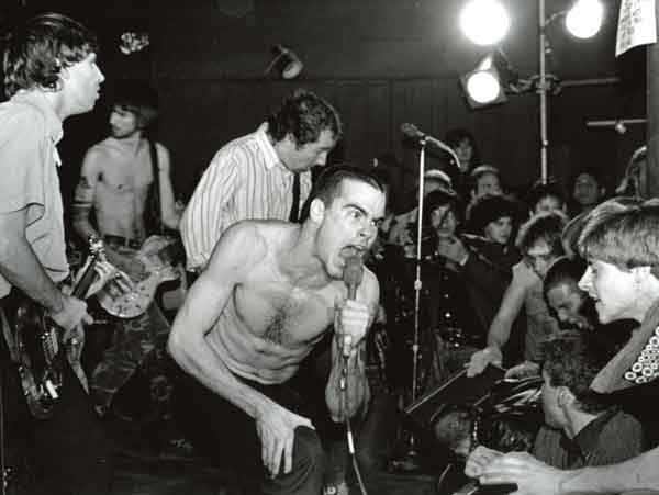 Henry Rollins performing live with Black Flag