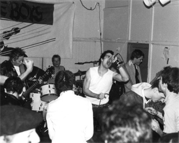 Henry Rollins performing with State of Alert in 1980